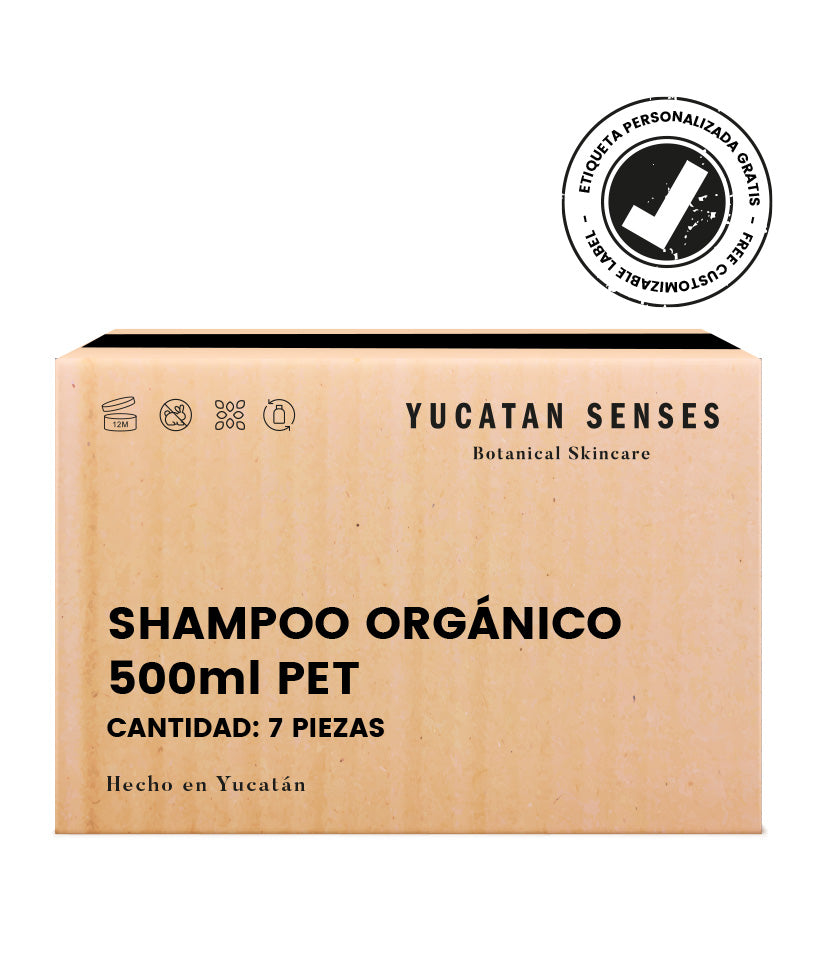 Caja con 7 Shampoos / 500ml (Etiqueta personalizable)