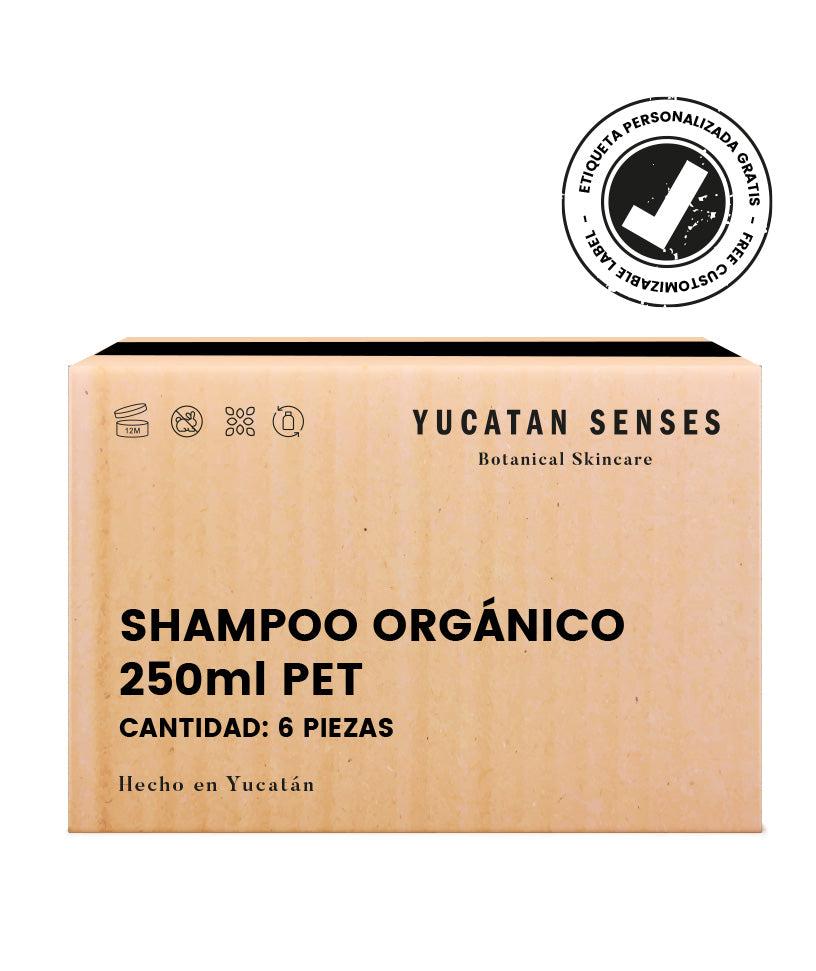 Caja con 6 Shampoos / 250ml (Etiqueta personalizable)