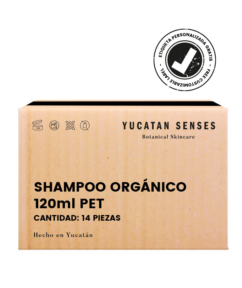 Caja con 14 Shampoos / 120ml (Etiqueta personalizable)